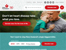 Tablet Screenshot of heartfoundation.org.nz
